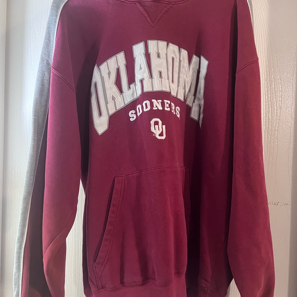 Oklahoma Sooners Maroon and Gray Men's Sweater